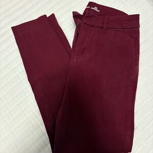 Burgundy Old Navy Pixie Pants
